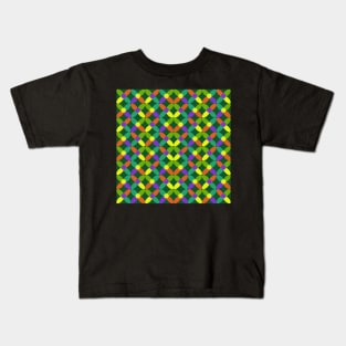 mid century abstract floral pattern Kids T-Shirt